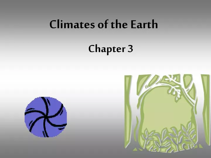 climates of the earth