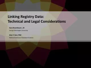 linking registry data technical and legal considerations
