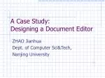 A Case Study: Designing a Document Editor - slide 1