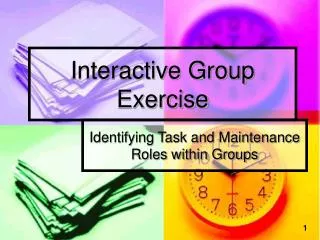 Interactive Group Exercise
