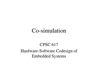Co-simulation