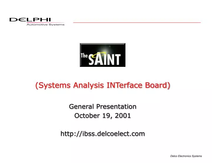 systems analysis interface board