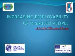 INCREASING EMPLOYABILITY OF DISABLED PEOPLE