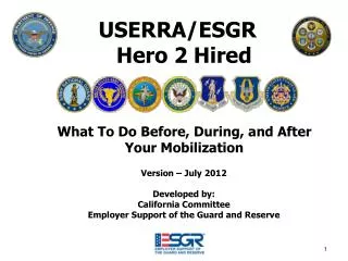 USERRA/ESGR Hero 2 Hired