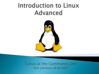 Introduction to Linux Advanced