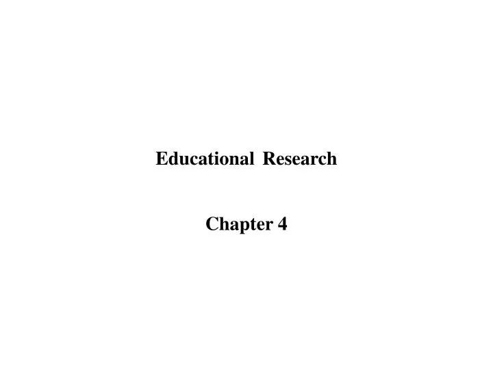 educational research