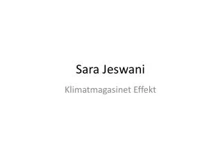 Sara Jeswani