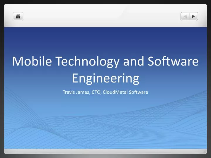 mobile technology and software engineering