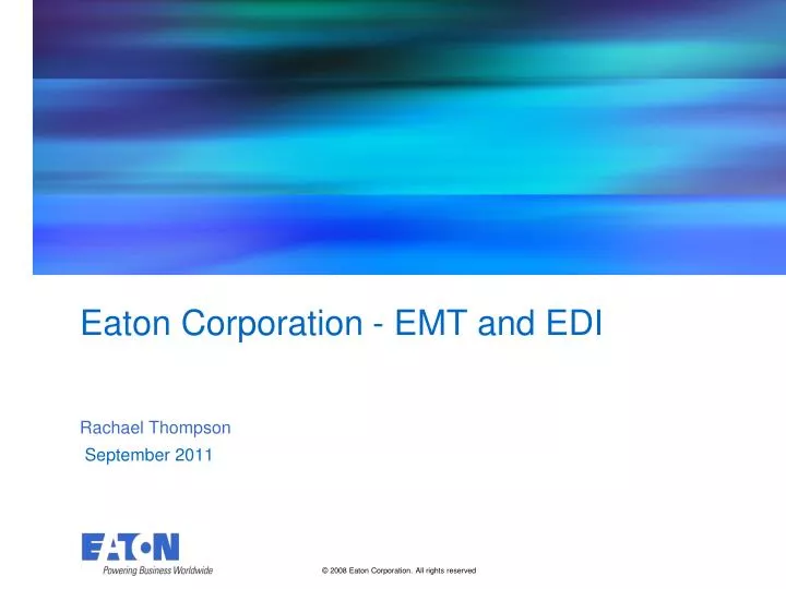 eaton corporation emt and edi