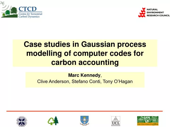 case studies in gaussian process modelling of computer codes for carbon accounting