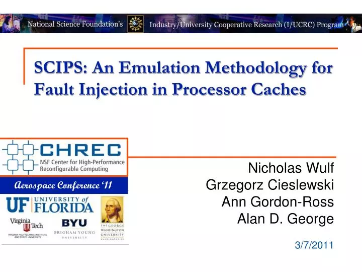 scips an emulation methodology for fault injection in processor caches