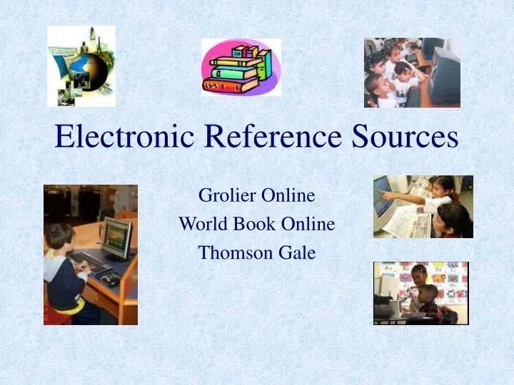 electronic reference sources