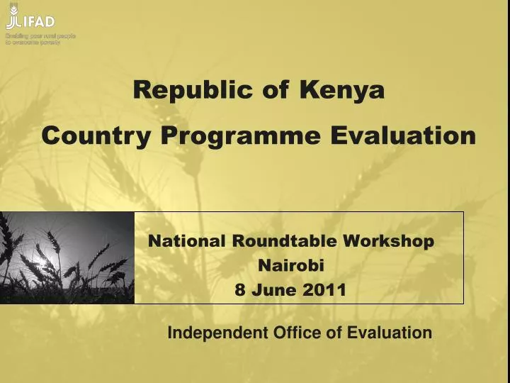 national roundtable workshop nairobi 8 june 2011