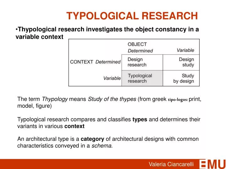 typological research