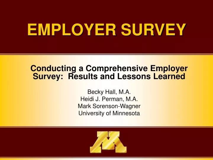 employer survey