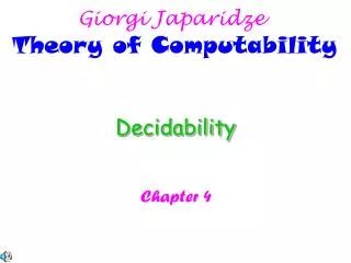 Decidability