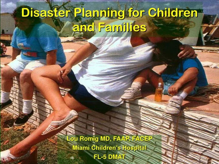 disaster planning for children and families