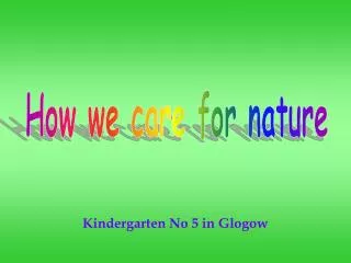 Kindergarten No 5 in Glogow