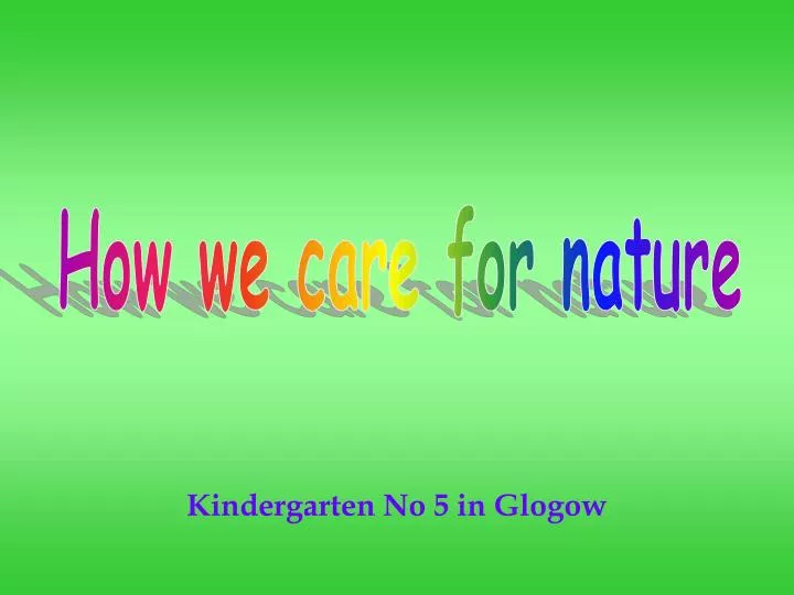 kindergarten no 5 in glogow