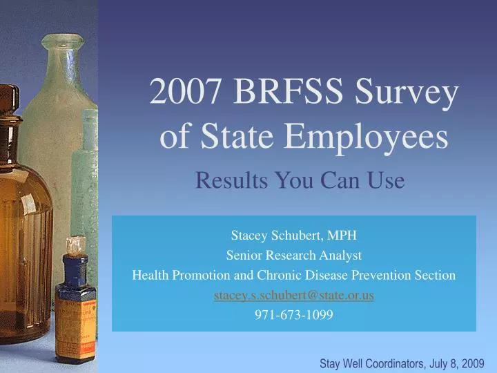 2007 brfss survey of state employees