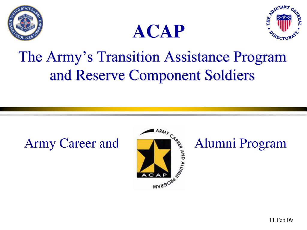 PPT - The Army’s Transition Assistance Program and Reserve Component ...