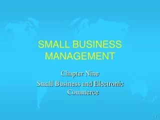 SMALL BUSINESS MANAGEMENT