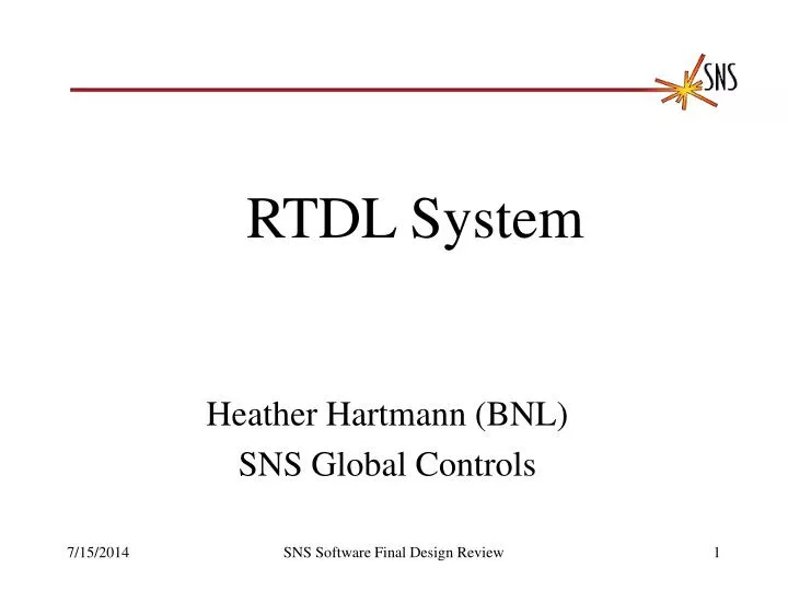 heather hartmann bnl sns global controls