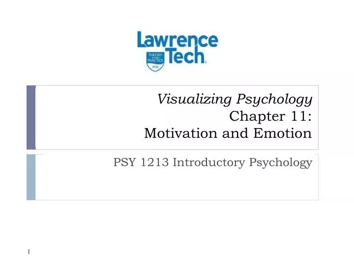 visualizing psychology chapter 11 motivation and emotion