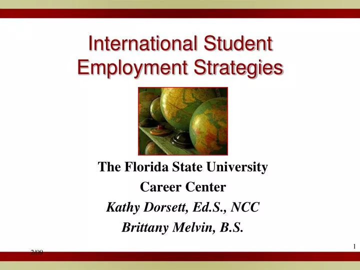 international student employment strategies