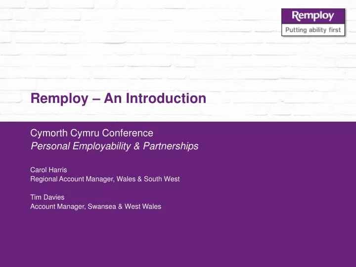 remploy an introduction