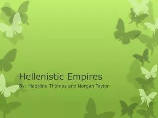 Hellenistic Empires