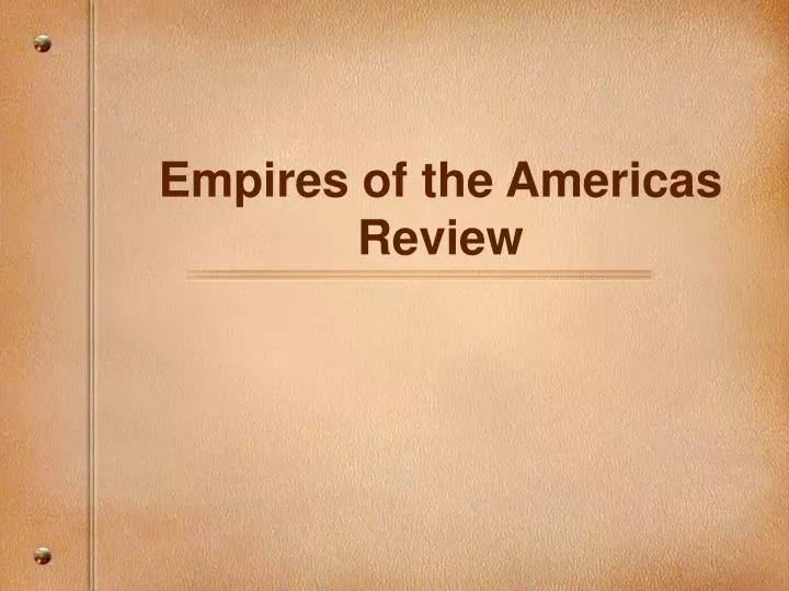 empires of the americas review