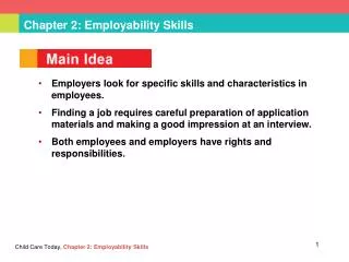 Chapter 2: Employability Skills