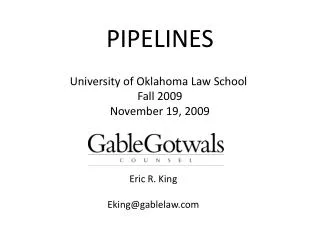 PIPELINES