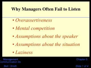 Why Managers Often Fail to Listen