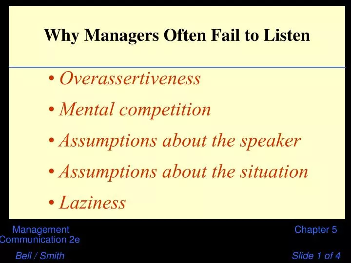 why managers often fail to listen