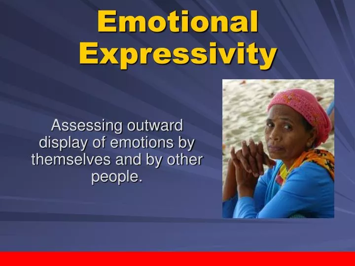 emotional expressivity