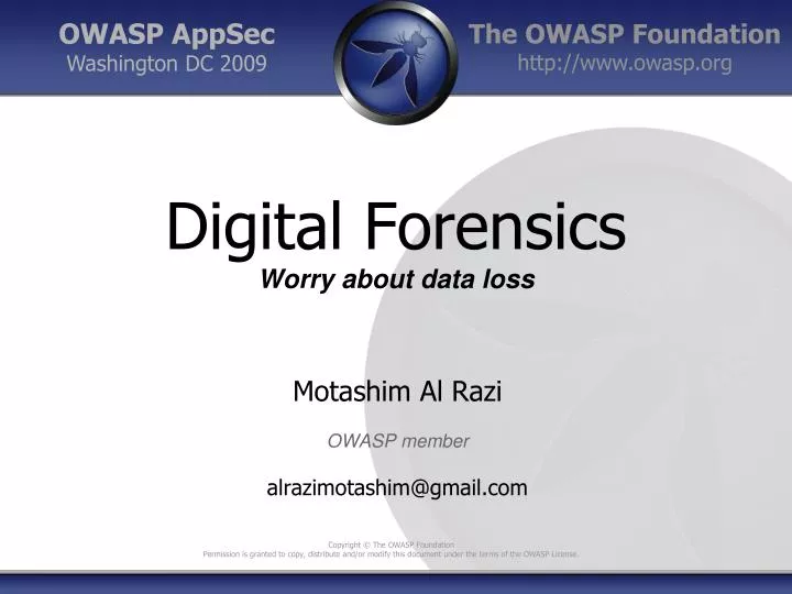 digital forensics worry about data loss