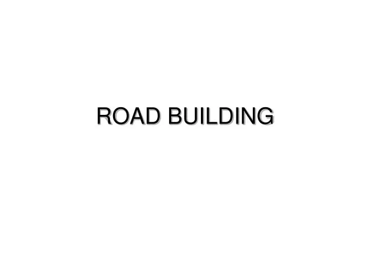 road building