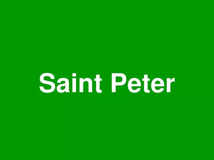 saint peter