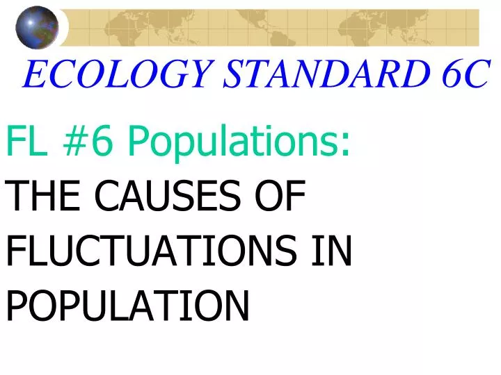 ecology standard 6c