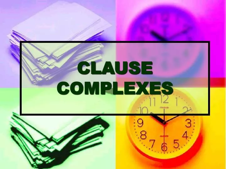 clause complexes