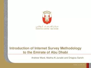 Introduction of Internet Survey Methodology to the Emirate of Abu Dhabi