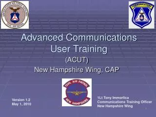 Advanced Communications User Training