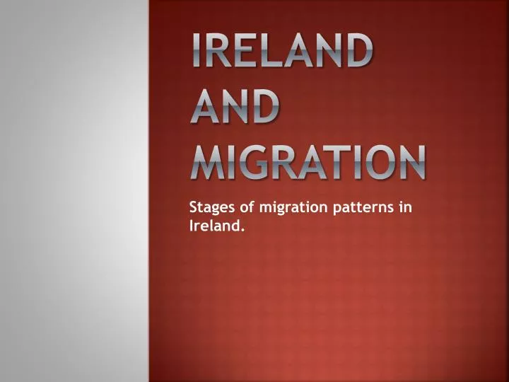 ireland and migration