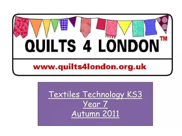 textiles technology ks3 year 7 autumn 2011