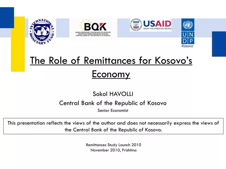the role of remittances for kosovo s economy