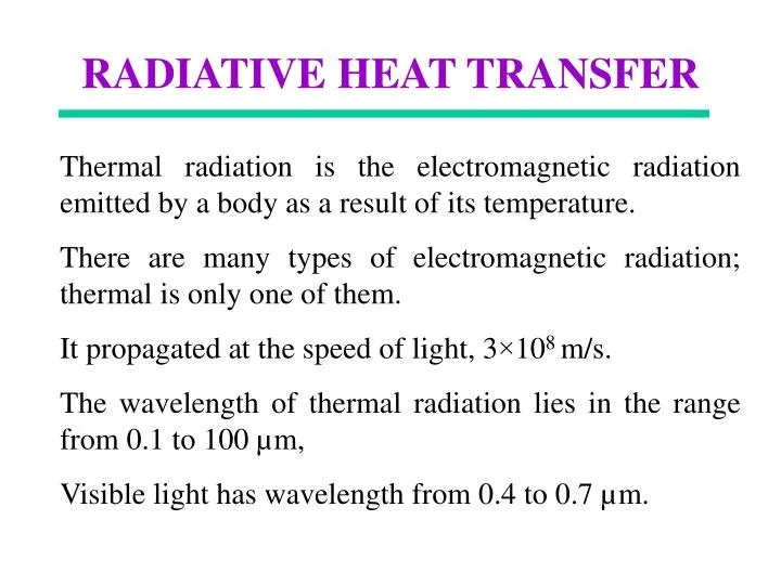 radiative heat transfer