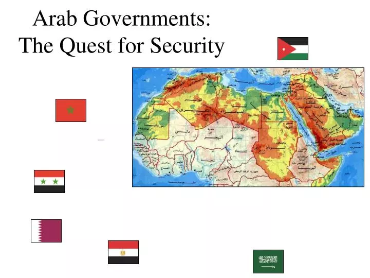 arab governments the quest for security