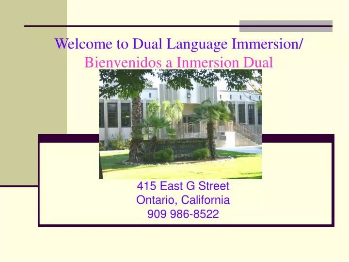 welcome to dual language immersion bienvenidos a inmersion dual